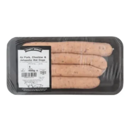 County Bridge Pork Hot Dog Sausage Jalapeno & Cheddar