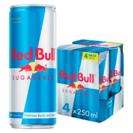 Red Bull Energy Drink Sugar Free 250ml 4 Pack