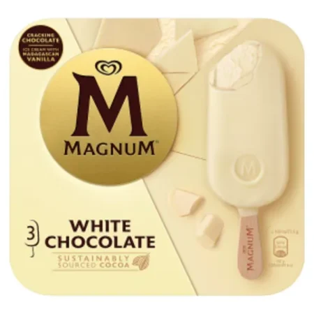 Magnum Ice Cream Sticks White Chocolate 3x100 ml