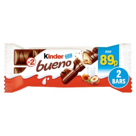 Kinder 2 Bueno Milk & Hazelnut 43g