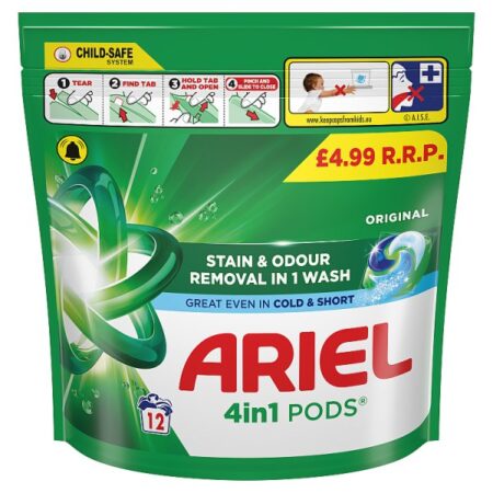Ariel 4in1 PODS®, Washing Capsules 12