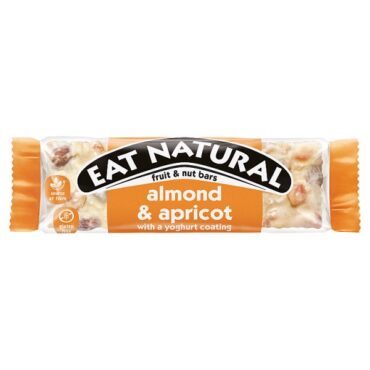 Eat Natural Almond & Apricot with a Yoghurt Coating Fruit & Nut Bars 40g